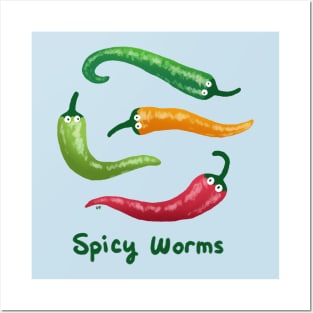 Spicy Worms Posters and Art